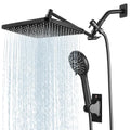 Shower Head with Handheld, High Pressure Black Rain Shower Head - color: A-Matte Black, style: Rectangular 12"