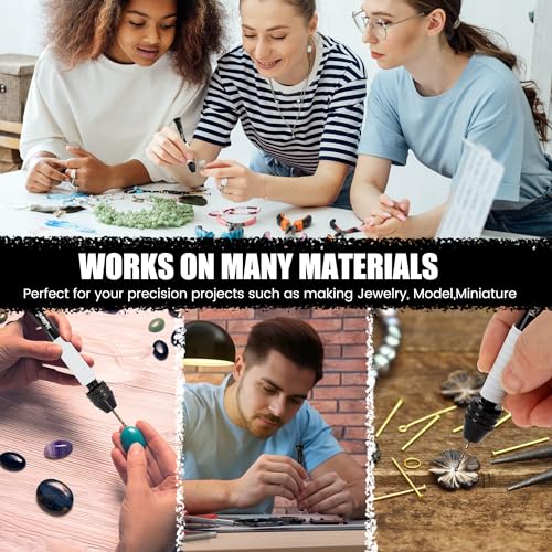 Mulwark Precision Pin Vise Hand Drill Set 25 Pcs - Premium stocking stuffers - Manual Small Drill Set with HSS Micro Twist Bits for Jewelry, Wood, Plastic, and More - Mini Hand Drill for Crafts