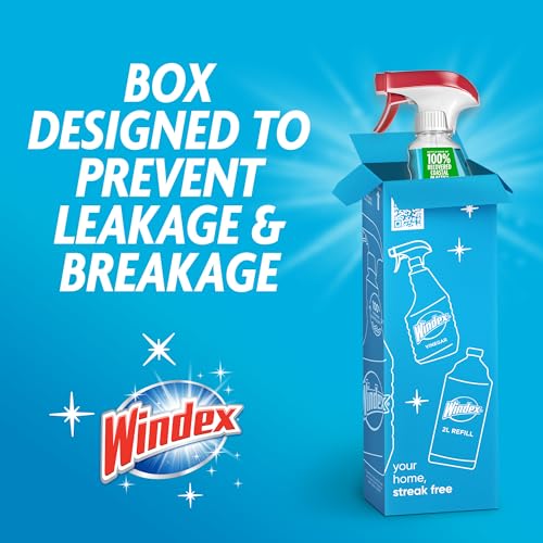 Windex Glass & Window Cleaner Spray Bottle, Original, 23 oz - size: 23 Fl Oz (Pack of 1), style: Trigger