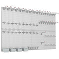 WALMANN Metal Pegboard Kit with Accessories, 24x48 in Tools Pegboard - color: Grey