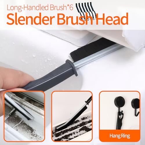 19 Pcs Small Crevice Cleaning Brush Set, Groove Gap Cleaning Tool for Cleaning Kitchen, Bathroom, Corner, Sink, Door, Blinds, Faucets, Window Track,Cup - size: 19 PCS