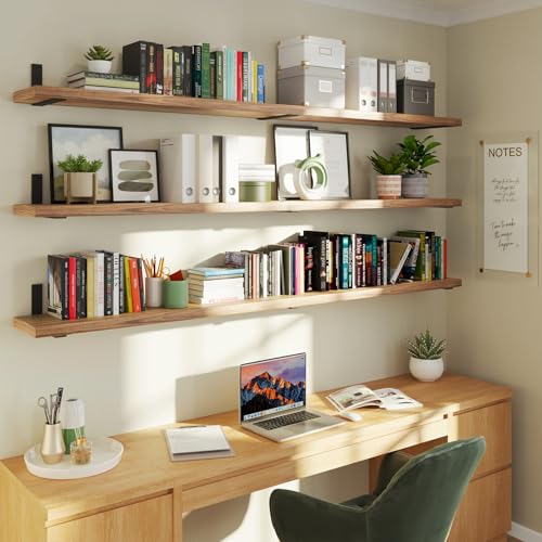Shelf Brackets 6 Inch Wall L Brackets 8PCS Heavy Duty for Shelves Metal White Rustic Industrial Brackets for DIY Opening Shelves Project Hardware Included - size: 6 Inch, style: Black-8 Pack