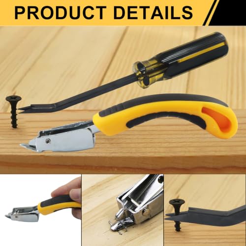 2 Pack Staple Remover, Black or Yellow Handle - color: Black, Yellow