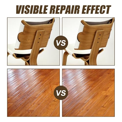 Wooden Furniture Floor Scratch Repair Spray for Scratches, Wood Floor Scratch Repair Care for Wood Floors, Tables, Desks, Carpenters, Bedposts, Touch Ups (Dark + Light)