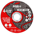SHALL 25-Pack Cut Off Wheels 4 1/2 x 7/8 Inch, Cutting Wheel with Pouch for Angle Grinder, 4.5” Metal & Stainless Steel Fast Cutting Disc, Grinder Wheel for General Purpose Metal Cutting - style: 4-1/2 x 7/8