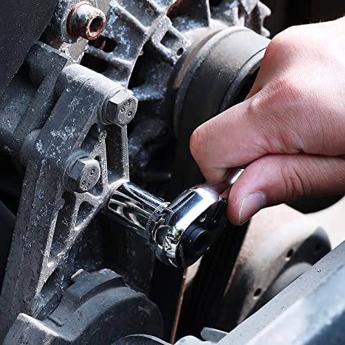 DURATECH 1/4-Inch Stubby Ratchet Wrench, Socket&Bit Driver, 72-Tooth - style: 1/4" Dual Head Ratchet