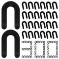DGSL 300 Pcs Horseshoe Shims U Shape Plastic Shims Tile Spacers 1/4 Inch - color: Black, size: 1/4*300