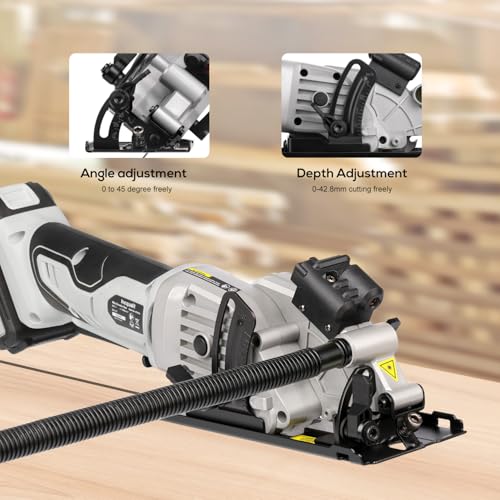 Mini Circular Saw Cordless 20V Compact Saw with Laser Guide - style: Cordless 2A