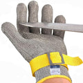 Dowellife ANSI A9 Cut Resistant Glove Food Grade, Stainless Steel Mesh Metal Knife Cutting Glove for Butcher Oyster Shucking Kitchen Mandoline Chef Slicing Fish Fillet (Large) - size: Large (Pack of 1)