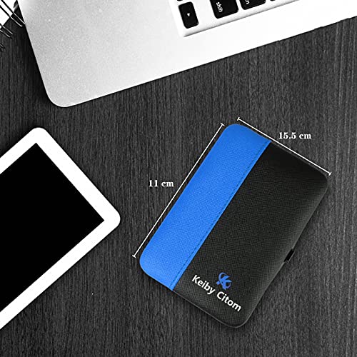 Professional Stainless Steel Nail Clipper Travel & Grooming Kit Nail Tools Manicure & Pedicure Set of 18pcs with Luxurious Case (Black/Blue) - color: Black/Blue