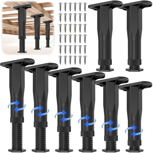 8PCS Adjustable Bed Frame Support Legs(8.3"-14.5"),Center Slats Support Leg - color: 8pcs (8.3"-14.5" )