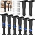 8PCS Adjustable Bed Frame Support Legs(8.3"-14.5"),Center Slats Support Leg - color: 8pcs (8.3"-14.5" )