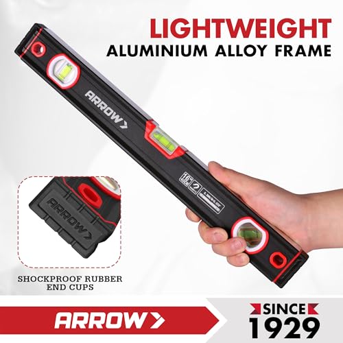 ARROW 3-Piece Spirit Level Set Included 9"/16"/48" Level with Carrying Bag - size: 3-Piece Set (9", 16", 48")