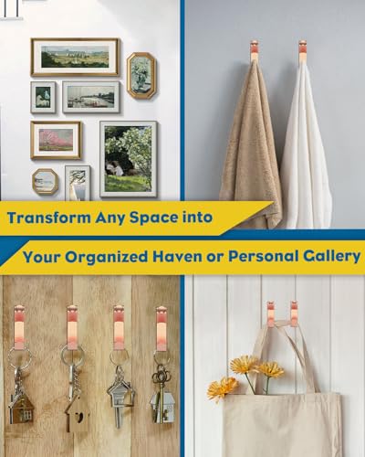 Uniclife 188 Pcs Rose Gold Picture Hanging Kit, 10 lb, 20 lb, 30 lb, 50 lb, 100 lb Heavy Duty Picture Hangers for Drywall & Wood, Picture Hanging Hooks, Frame Hooks for Hanging Photos - size: 188 Pcs, style: Rose Gold