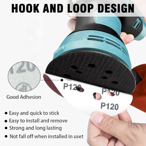 100pcs 5 Inch 8-Hole Sanding Discs Hook and Loop Sandpaper 40 60 80 120 220 320 400 600 Grits Sandpaper Sander Round Sand Paper for Random Orbital Sander - style: 100pcs 40-600 Assort Grit