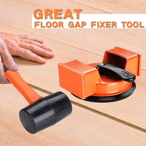 REXBETI Floor Gap Fixer Tool, Plank Gap Repair Kit, Heavy Duty Suction Cup - size: 4