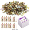 Swpeet 200Pcs Drywall Self-Drilling Anchors with Screws Kit, No Drill Or Holes in Wall Perfect for TV, Bike, Shelf Straps, Cabinet & Fixing Curtains (100PCS Steel Anchors and 100PCS Zinc Screws)
