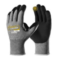 COOLJOB ANSI A7 Cut Resistant Gloves - 1/3/12 Pairs, Nitrile Rubber Dipped Safety Work Gloves with Reinforced Thumb, Non Slip, Breathable, Touchscreen, for Fishing, Gardening, Grey Small - size: Small, style: A7 Pack of 1