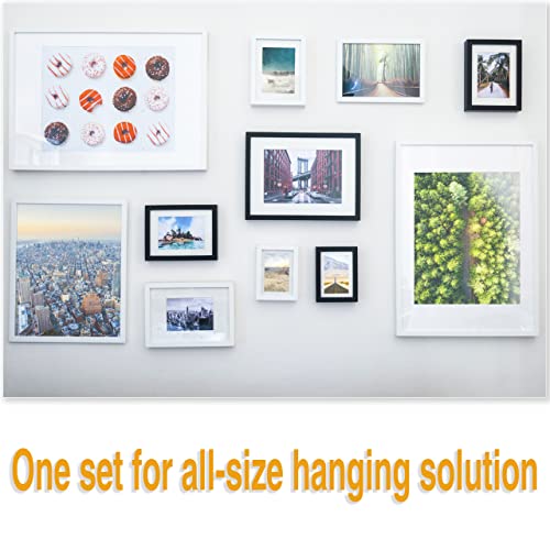 KURUI 700pcs Hardware Nails for Hanging Pictures, Up to 2"-Long Finish Nails Assortment Kit for Wall Art Decor, 640 Frame Nails and 60 Small Finishing Nails for Drywall Wood - Silver Picture Hangers - color: Silver