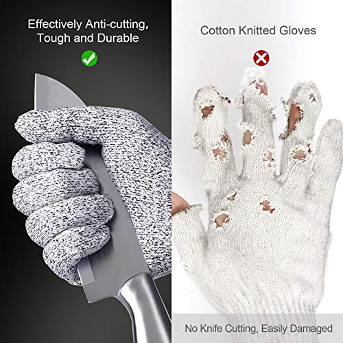 Cutting Gloves, 2 Pairs Cut Resistant Gloves, Cut Proof Gloves Kitchen - size: Small, style: Original