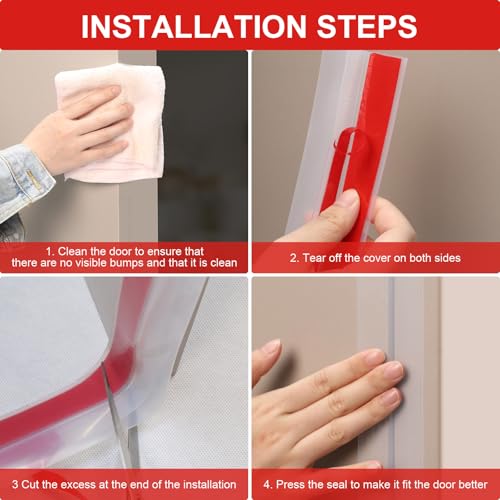 T-Shaped Door Seal Weather Stripping- 20 Ft x 2in Clear - size: 2" W x 20'L x 0.2"T
