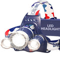 DanForce Headlamp. USB Rechargeable LED Head Lamp. Ultra Bright LUMINUS 1080 Lumen Headlamp Flashlight + Red Light. HeadLamps for Adults, Camping, Outdoors & Hard Hat Light. Zoomable IPX54 Headlight - color: Apollo