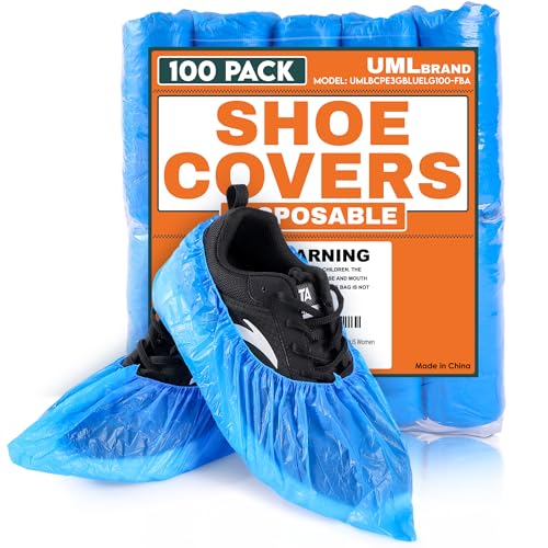 Disposable Shoe Covers, Waterproof Non Slip Booties, 100 Pack