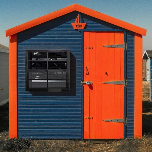 NeatiEase 2 Pack Shed Windows with Black Frame, 24 x 24 Flush Mount Small Window with Tempered Glass and Fiberglass Screen for Shed, Chicken Coop, Playhouse, Household, Garage - color: Black, size: 24"x24"