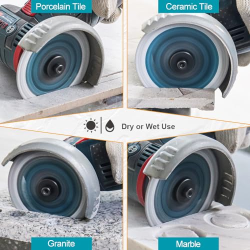 3 Inch Tile Blade 4pcs, Super Thin Diamond Saw Blade for Cutting Porcelain Tiles Granite Marble Ceramics Diamond Disc - size: X Mesh(for tile)