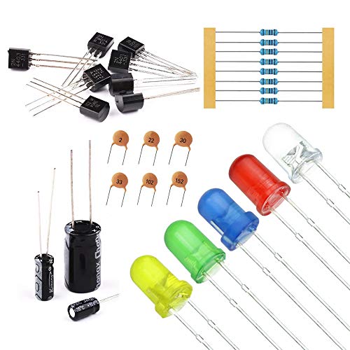 Electronic Component Kit Total 1390 Pcs, LED Diodes