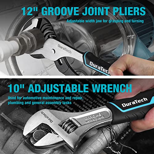 DURATECH 8-Piece Pliers Set with Rolling Pouch, Cr-V/Cr-Ni Construction
