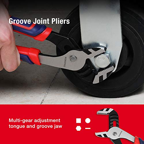 WORKPRO Pliers Set, 5-Piece Premium Cr-V Pliers Kit with Storage Pouch - size: 5-piece
