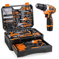 XOOL 313-Piece Home Tool Kit with 12V Cordless Drill, Toolbox with Drawer, All-in-One Tool Set for DIY, Home & Garage
