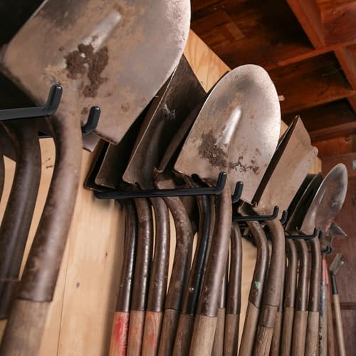 32-Pack Heavy Duty Wall Mount Garage Hooks - color: 32 Pack Black