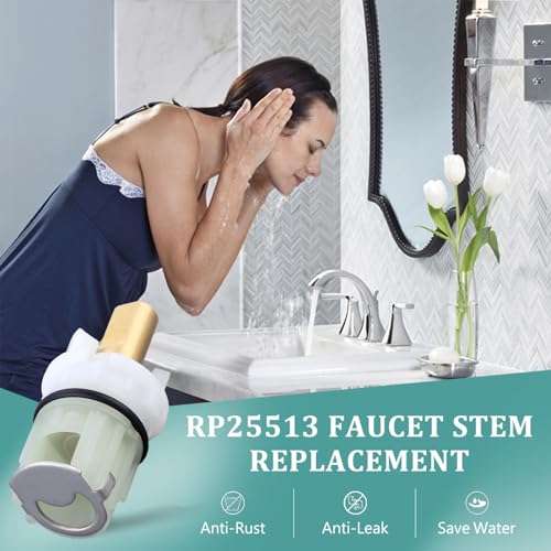 RP25513 Faucet Cartridge for Delta Two Handle Faucet Repair Kit, Faucet Leak Repair Kit with Cartridge RP4993 Seats Springs (4 Pack) - color: 4 Pack