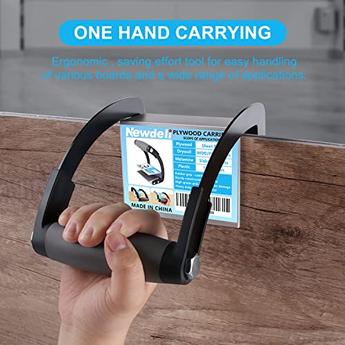 Newdeli Plywood Carrier, Panel Carrier, Drywall Carrying Tool Plywood Lifting Tool for Wood, Synthetic Cement Board - Clamping Thickness up to 3/4 inch - size: 1 Pack - Max to 3/4 inch