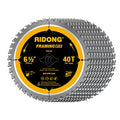 6-1/2 Inch 40 Tooth Circular Saw Blade with 5/8 Inch Arbor ATB Finishing for Wood Cutting(10-Packs) - size: 6-1/2" 40T (10 packs)