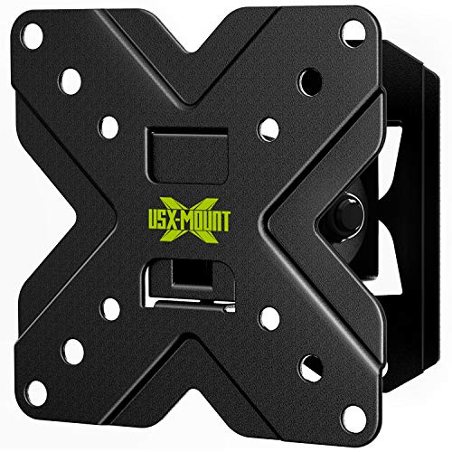 USX MOUNT Small TV Wall Mount Monitor Bracket | RV TV Mount | with Swivel and Tilt VESA Wall Mount for 10-26 27 32 inch LED OLED TVs and Monitors - VESA Size Up to 100x100mm and 22lb Capacity-XMS002 - size: 13-26 inch