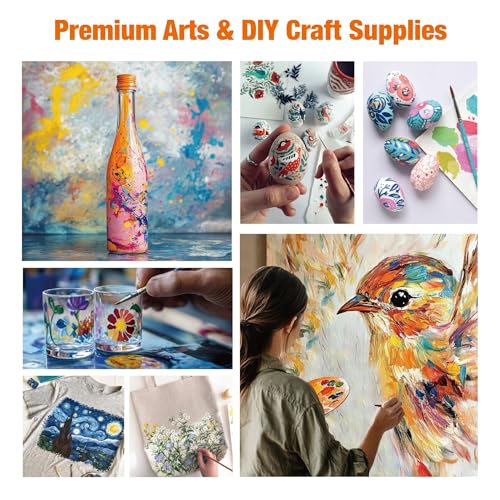 48 Colors Professional Acrylic Paint Set, Artist Paint Supplies - color: 48 Colors
