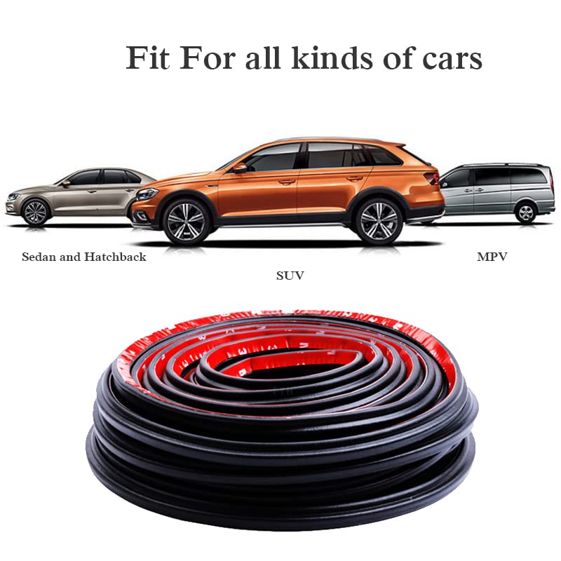 D-Shape Heavy Duty Weather Stripping 1/2"×7/16" Rubber Seal Weatherstrip Hollow with Bulb Door Gasket Strip(Self-Adhesive) for Automotive Truck RV Door Window Soundproof, 10FT | D-Shape Rubber Seal Weatherstrip Self-Adhesive Hollow with Bulb Door Gasket f