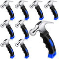 Minatee 8 Pcs Small Hammer 12 Ounce Mini Hammer for Kids, Blue and Black