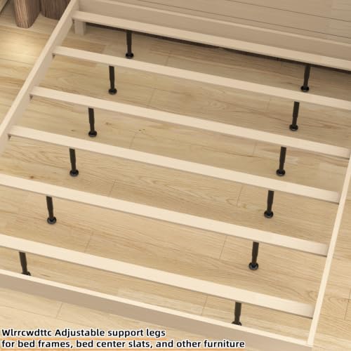 Wlrrcwdttc 4 Pcs Metal Adjustable Furniture Legs 3.15-4.72 inch, Adjustable Cabinet Legs for Sofa/Bed/Chair/Couch/Dresser/Table,Heavy Duty Bed Replacement Support Legs for Bed Frame/Bed Center Slat - size: 3.15-4.72 inch (4pcs)