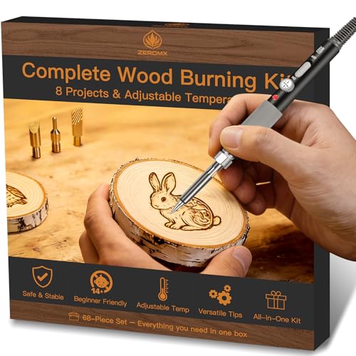 Wood Burning Kit - All-in-One Wood Burning Tool Pen Wood Burner Kit