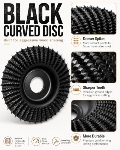 4PCS Angle Grinder Polishing Pad, Wood Carving Disc Set