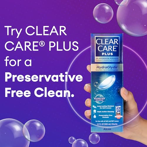 CLEAR CARE PLUS Cleaning & Disinfecting Contact Lens Solution, 12 Fl Oz