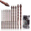 Masonry Drill Bit Set 10 Pcs(1/8"-1/2"), Masonry Drill Bits for Concrete - size: 10 Pcs (1/8"-1/2") Brown