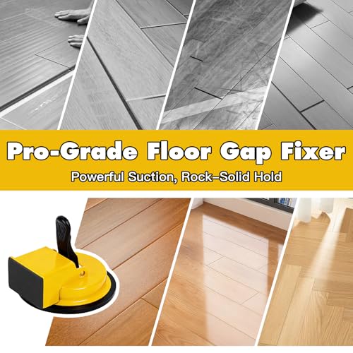 Heavy Duty Suction Cup Floor Gap Fixer with Mallet for Laminate & Hardwood