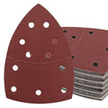 50 PCS Mouse Detail Sander Sandpaper, 240 Grit Palm Sander Sandpaper 11 Holes Hook and Loop Sander Pads Triangular Sanding Sheets Abrasive Sanding Paper for Mouse Sander - size: 240 Grit
