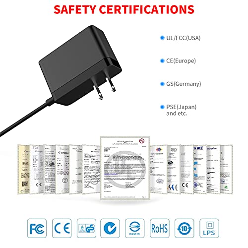 MEROM 5V 3.6V Charger AC Adapter with 1 x Adapter Compatible with Black & Decker Pivot Driver PD360 PD400LG CSD300T PLR36NC PLR36C UA-0402 5102970-19 UA050020 90500896 90500898 5102400-03 4.2V