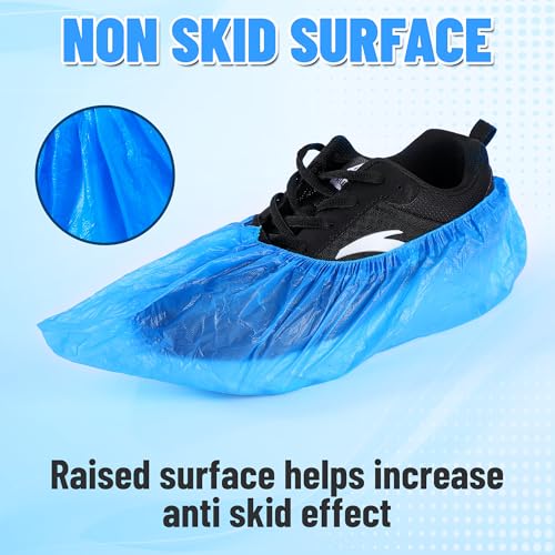 Disposable Shoe Covers, Waterproof Non Slip Booties, 100 Pack